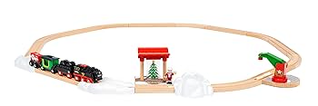BRIO 2013年 クリスマス◆電車 木製レール玩具 102ピース BRIO ブリオ 2013年クリスマス限定 レールセット 専用BOX付